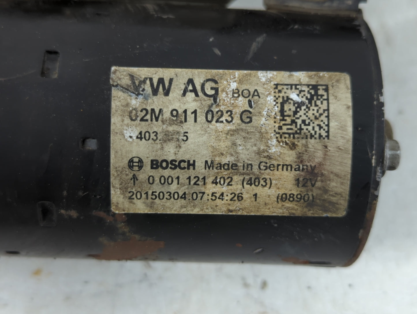 2006-2016 Volkswagen Jetta Car Starter Motor Solenoid OEM P/N:20150304 02M 911 023 G Fits OEM Used Auto Parts - Oemusedautop