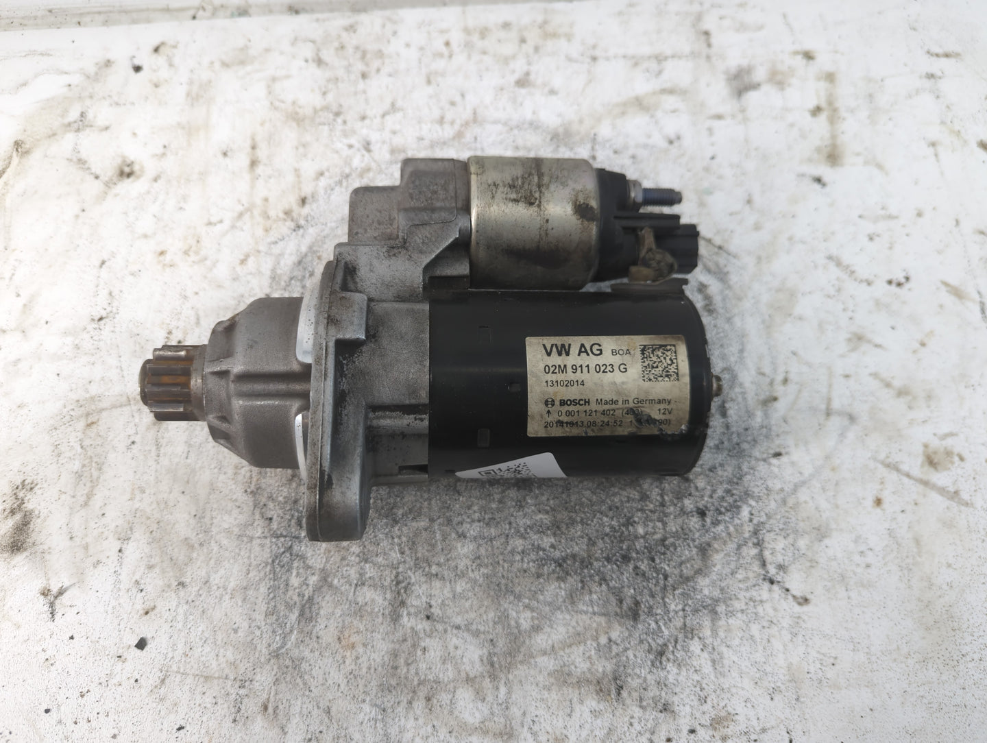 2012-2016 Volkswagen Jetta Car Starter Motor Solenoid OEM P/N:02M 911 023 G Fits Fits 2012 2013 2014 2015 2016 2018 OEM Used