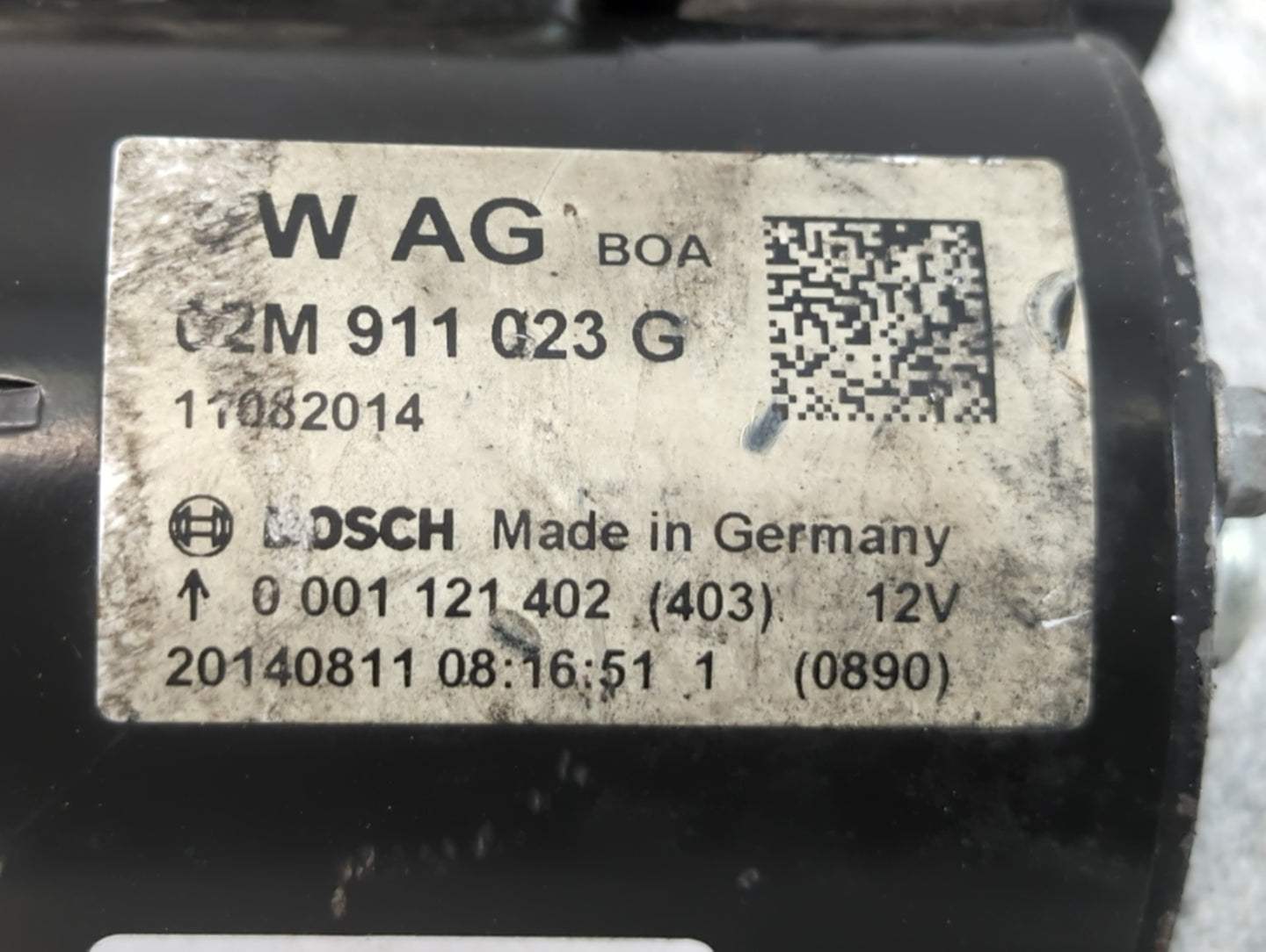 2012-2016 Volkswagen Jetta Car Starter Motor Solenoid OEM P/N:02M 911 023 G Fits Fits 2012 2013 2014 2015 2016 2018 OEM Used