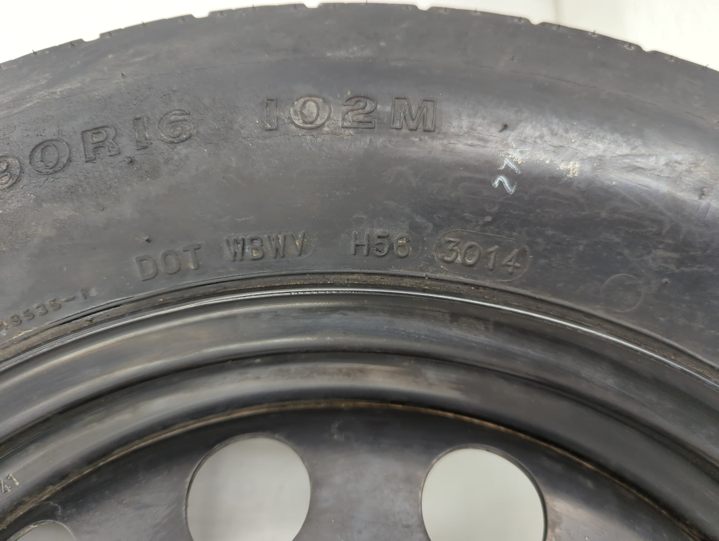 2009-2021 Volkswagen Passat Spare Donut Tire Wheel Rim Oem - Oemusedautoparts1.com