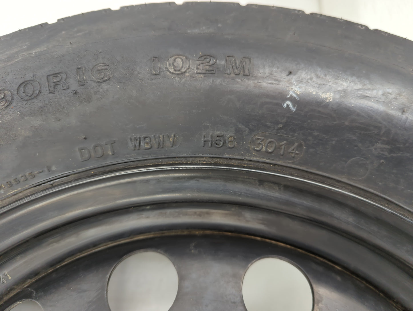 2009-2021 Volkswagen Passat Spare Donut Tire Wheel Rim Oem - Oemusedautoparts1.com