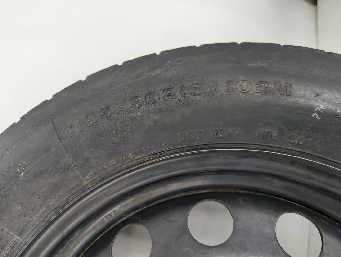 2009-2021 Volkswagen Passat Spare Donut Tire Wheel Rim Oem - Oemusedautoparts1.com