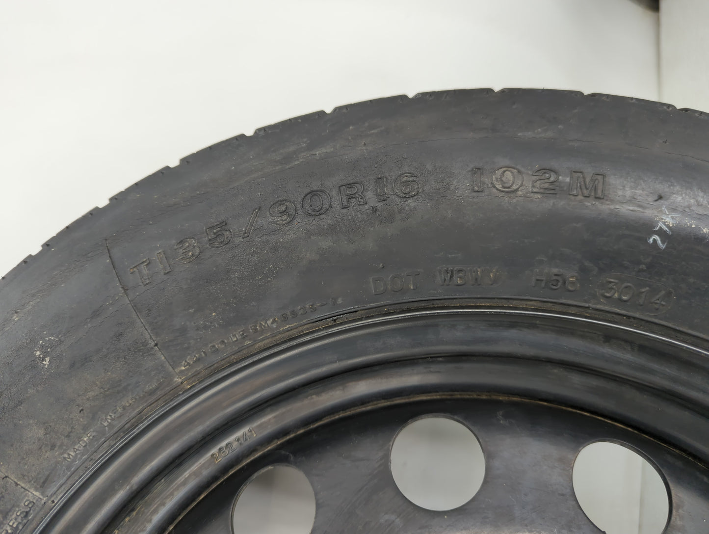 2009-2021 Volkswagen Passat Spare Donut Tire Wheel Rim Oem - Oemusedautoparts1.com