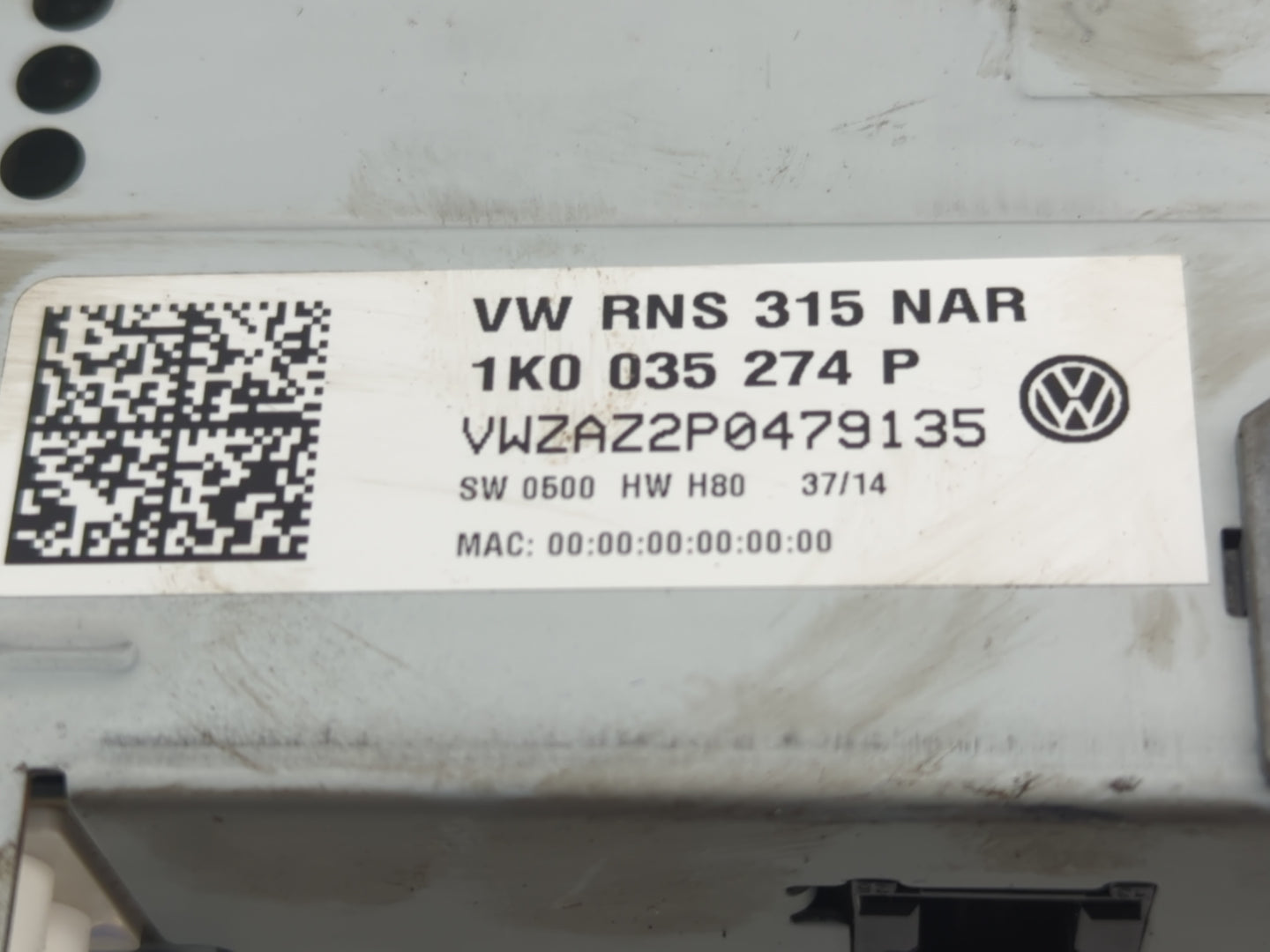 2013-2014 Volkswagen Passat Radio AM FM Cd Player Receiver Replacement P/N:1K0 035 274 P Fits Fits 2012 2013 2014 2015 2016 