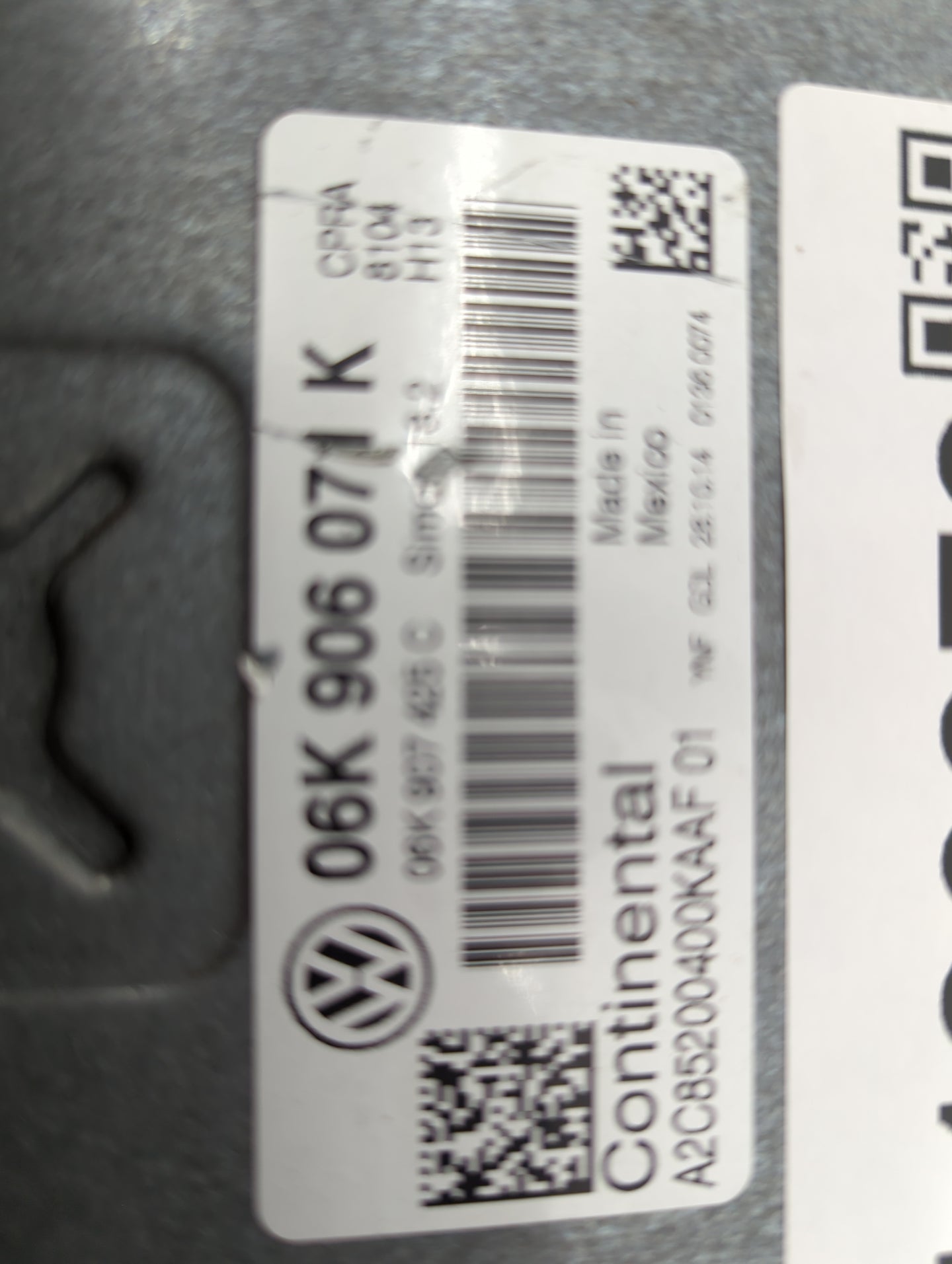 2015 Volkswagen Passat PCM Engine Control Computer ECU ECM PCU OEM P/N:06K906071K A2C85200400KAAF01, 06K907425C Fits OEM Use