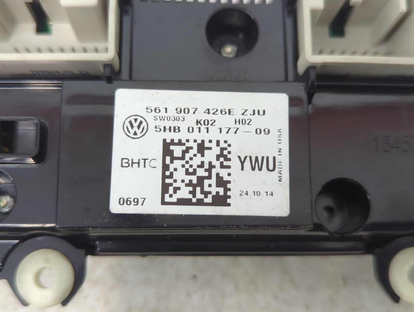 2013-2015 Volkswagen Passat Climate Control Module Temperature AC/Heater Replacement P/N:561907426E 5HB01117709 Fits OEM Use