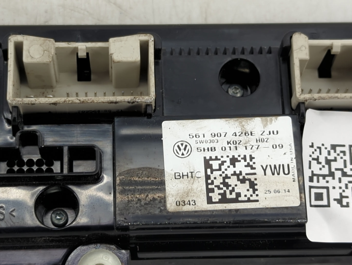 2013-2015 Volkswagen Passat Climate Control Module Temperature AC/Heater Replacement P/N:561 907 426E Fits Fits 2013 2014 20