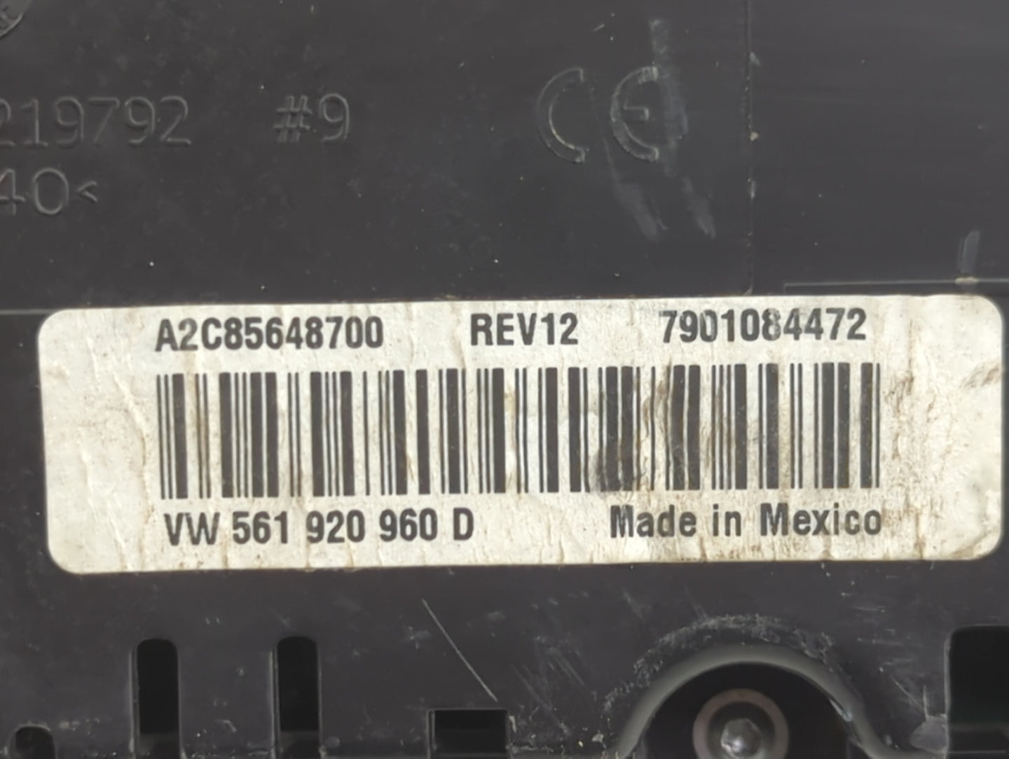 2015 Volkswagen Passat Instrument Cluster Speedometer Gauges P/N:A2C85648700 VW561920960D, 7901084472 Fits OEM Used Auto Par