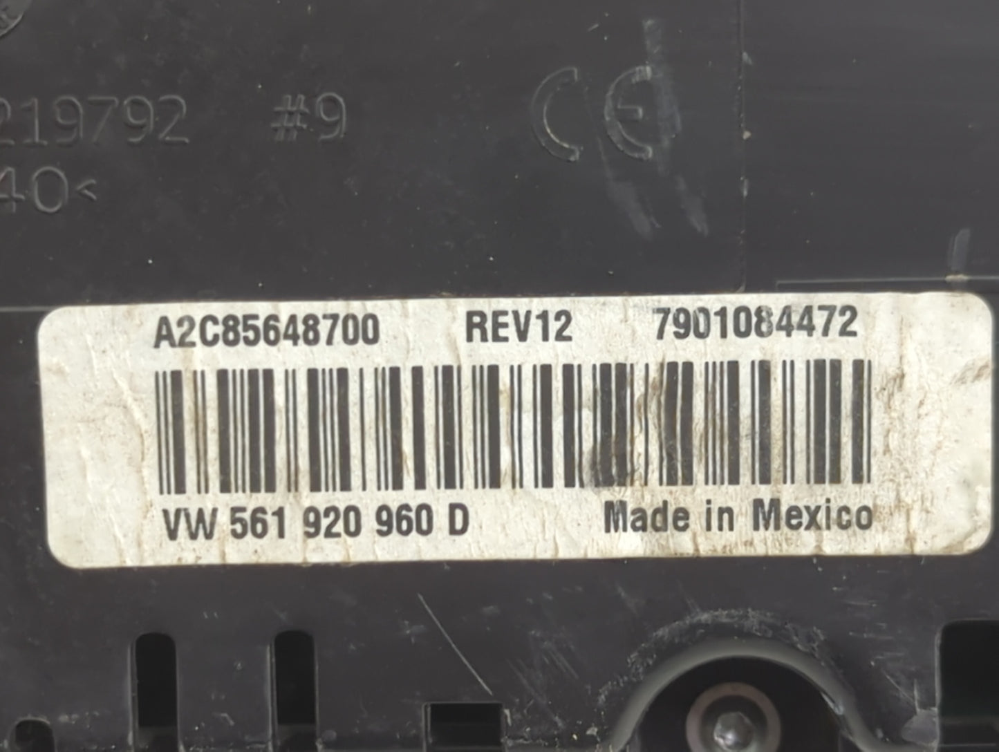 2015 Volkswagen Passat Instrument Cluster Speedometer Gauges P/N:A2C85648700 VW561920960D, 7901084472 Fits OEM Used Auto Par