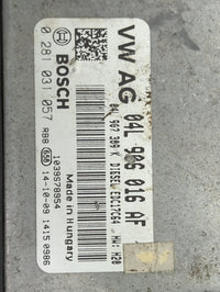2015 Volkswagen Passat PCM Engine Control Computer ECU ECM PCU OEM P/N:04L906016AF 0281031057, 1039578954, 04L907309K Fits O