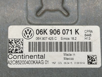2015 Volkswagen Passat PCM Engine Control Computer ECU ECM PCU OEM P/N:06K 906 071 K Fits OEM Used Auto Parts - Oemusedautop