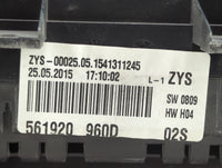 2015-2019 Volkswagen Passat Instrument Cluster Speedometer Gauges P/N:561920960D A2C85648700 Miles: Fits OEM Used Auto Parts