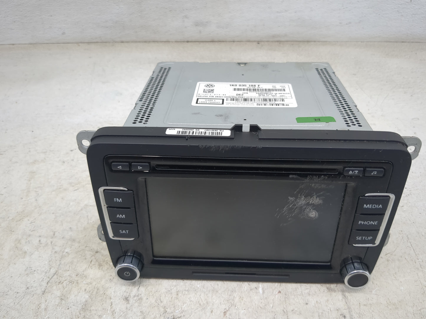 2013-2015 Volkswagen Passat Radio AM FM Cd Player Receiver Replacement P/N:1K0035188F 28427104 Fits Fits 2013 2014 2015 2016