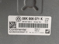 2015 Volkswagen Passat PCM Engine Control Computer ECU ECM PCU OEM P/N:06K 906 071 K Fits OEM Used Auto Parts - Oemusedautop