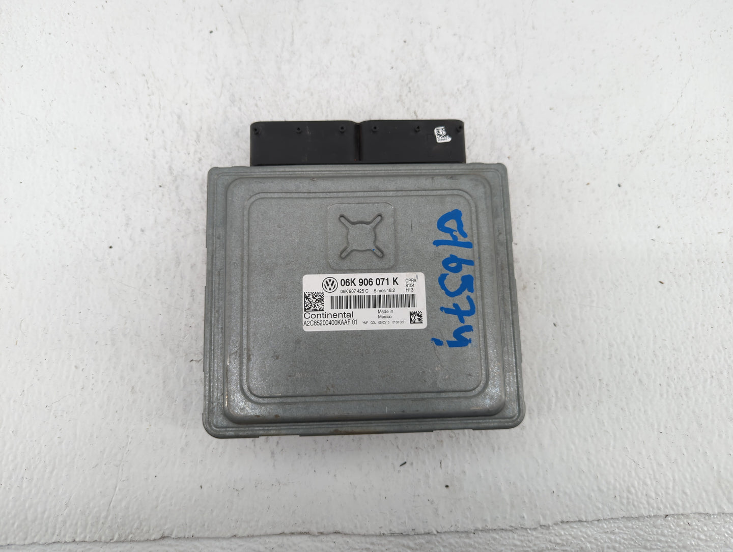 2015 Volkswagen Passat PCM Engine Control Computer ECU ECM PCU OEM P/N:06K 906 071 K Fits OEM Used Auto Parts - Oemusedautop