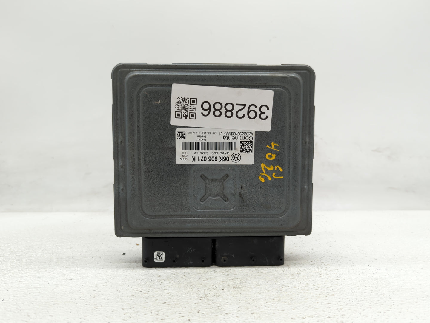 2015 Volkswagen Passat PCM Engine Control Computer ECU ECM PCU OEM P/N:06K 906 071 K Fits OEM Used Auto Parts - Oemusedautop