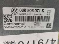 2015 Volkswagen Passat PCM Engine Control Computer ECU ECM PCU OEM P/N:06K 906 071 K Fits OEM Used Auto Parts - Oemusedautop