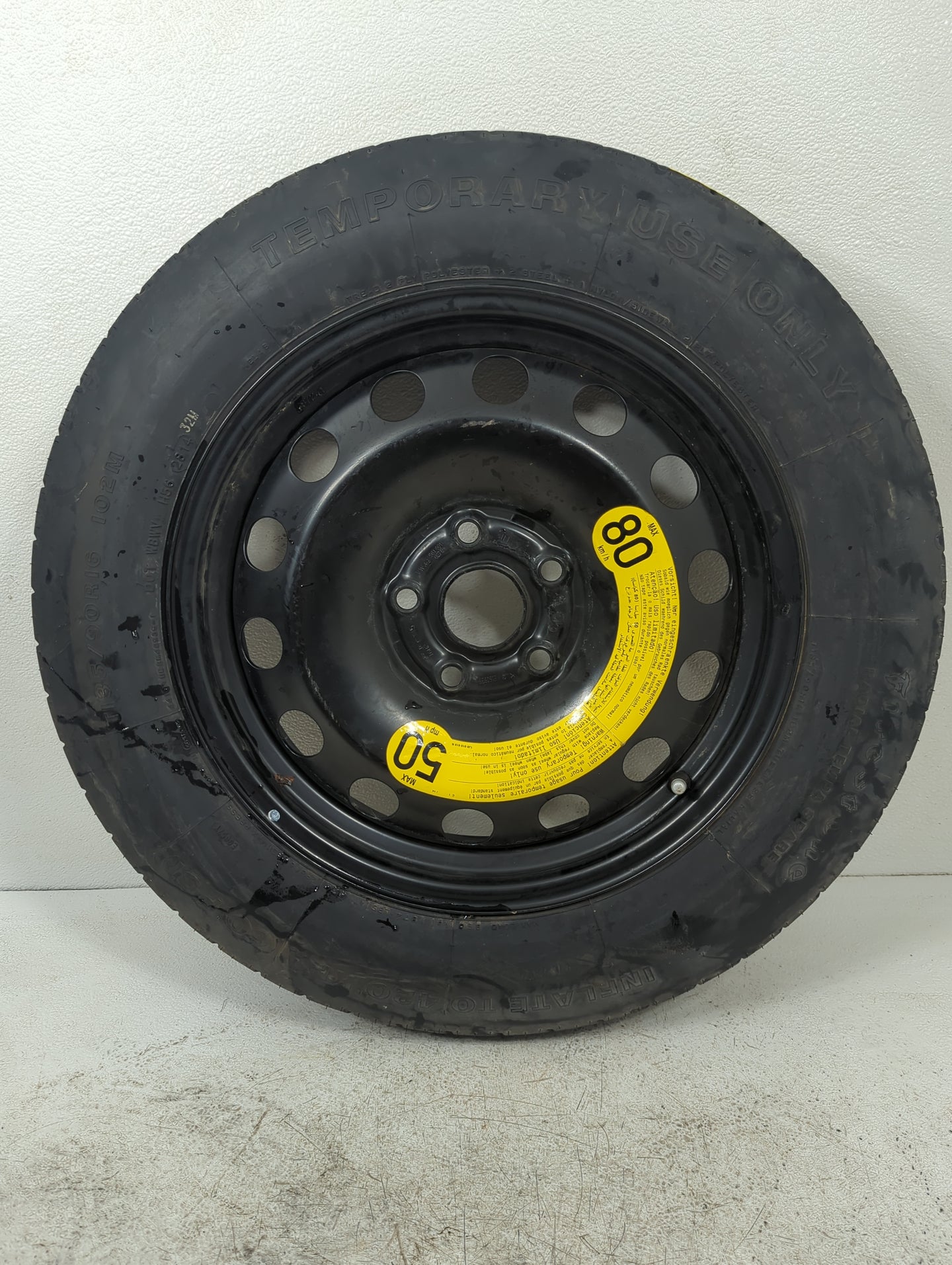 2009-2021 Volkswagen Passat Spare Donut Tire Wheel Rim Oem 5036806 - Oemusedautoparts1.com