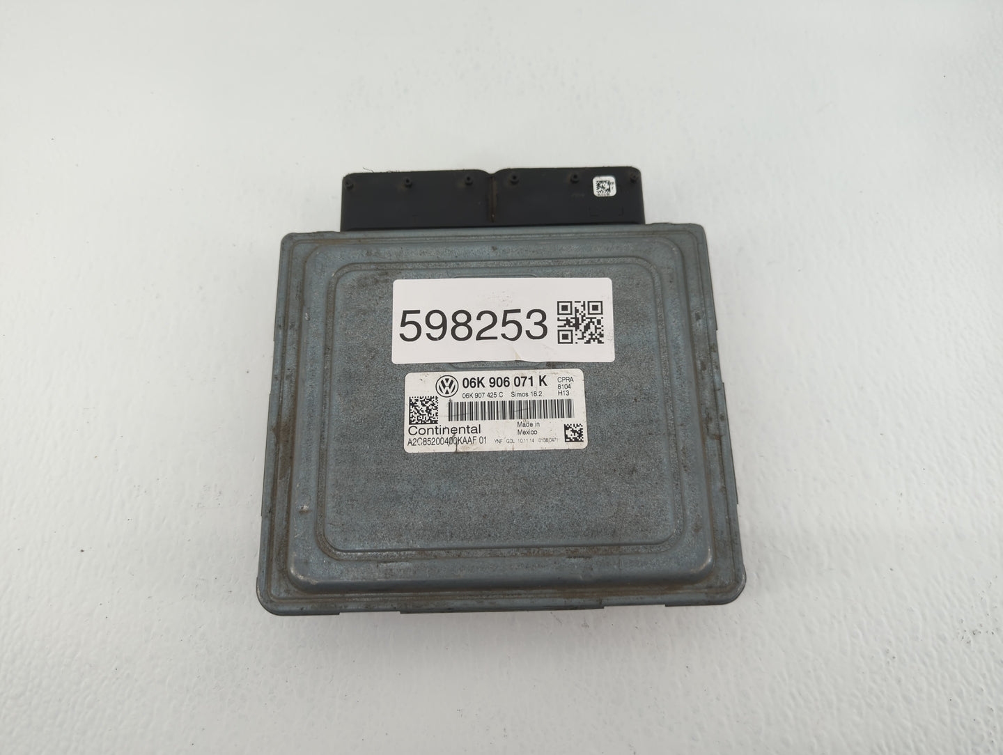 2015 Volkswagen Passat PCM Engine Control Computer ECU ECM PCU OEM P/N:37820-5BB-A54 06K 906 071 K Fits OEM Used Auto Parts 