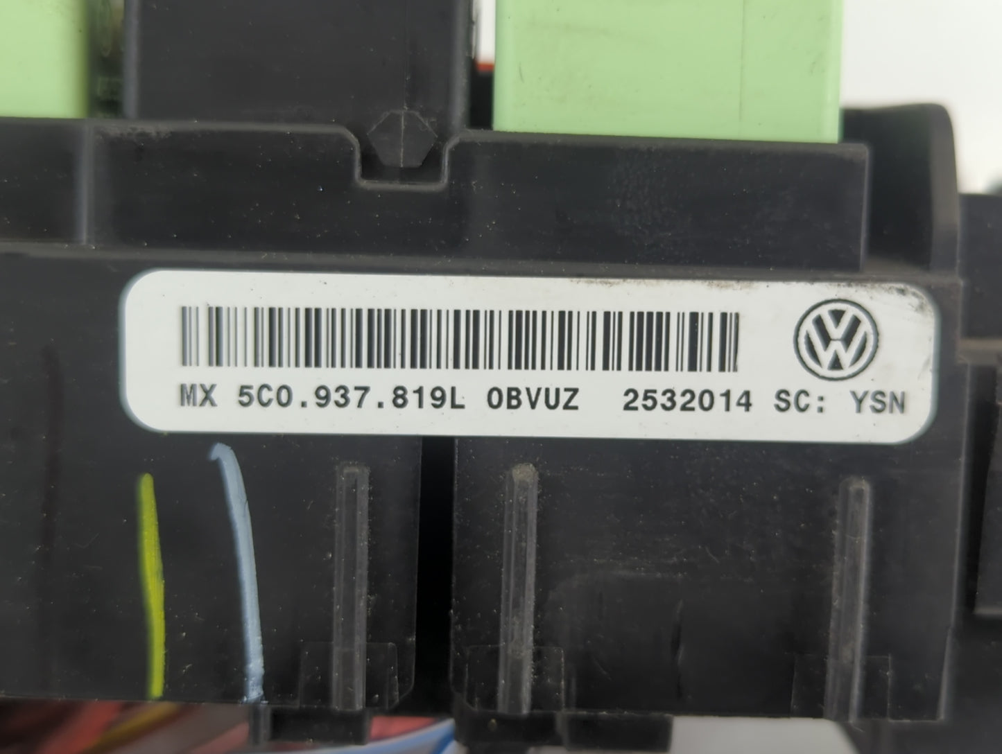 2012-2020 Volkswagen Passat Fusebox Fuse Box Panel Relay Module P/N:MX 5C0 937 819L 0BVUZ Fits OEM Used Auto Parts - Oemused