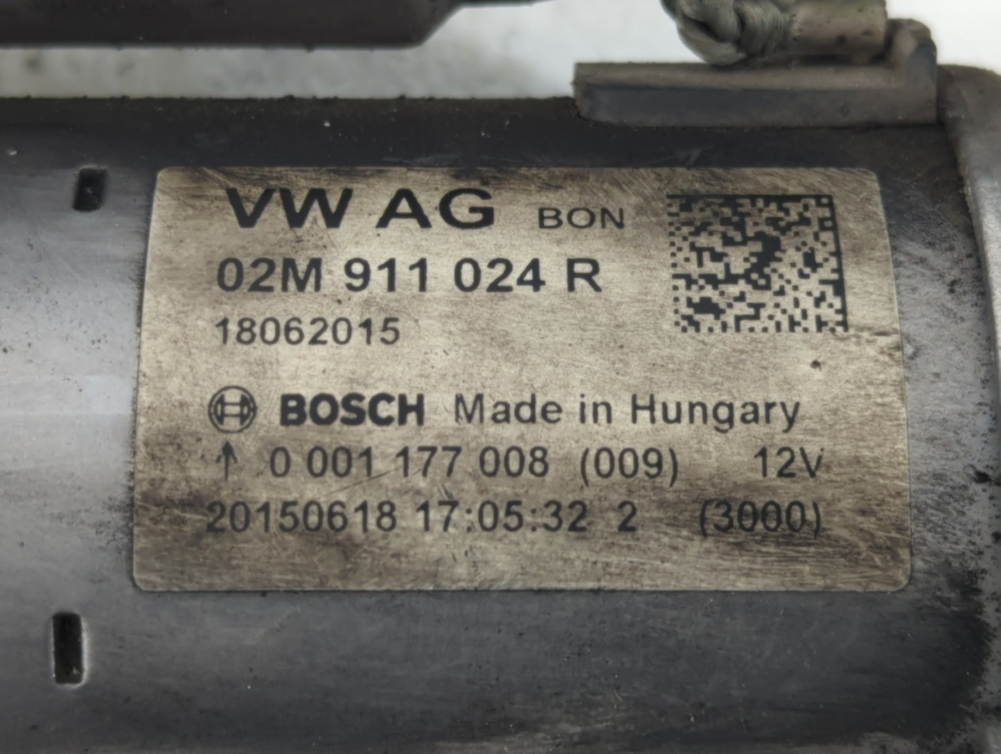 2014-2020 Volkswagen Passat Car Starter Motor Solenoid OEM P/N:20160727 0 001 177 008 Fits OEM Used Auto Parts - Oemusedauto