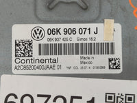 2015 Volkswagen Passat PCM Engine Control Computer ECU ECM PCU OEM P/N:06K 906 071 J Fits OEM Used Auto Parts - Oemusedautop