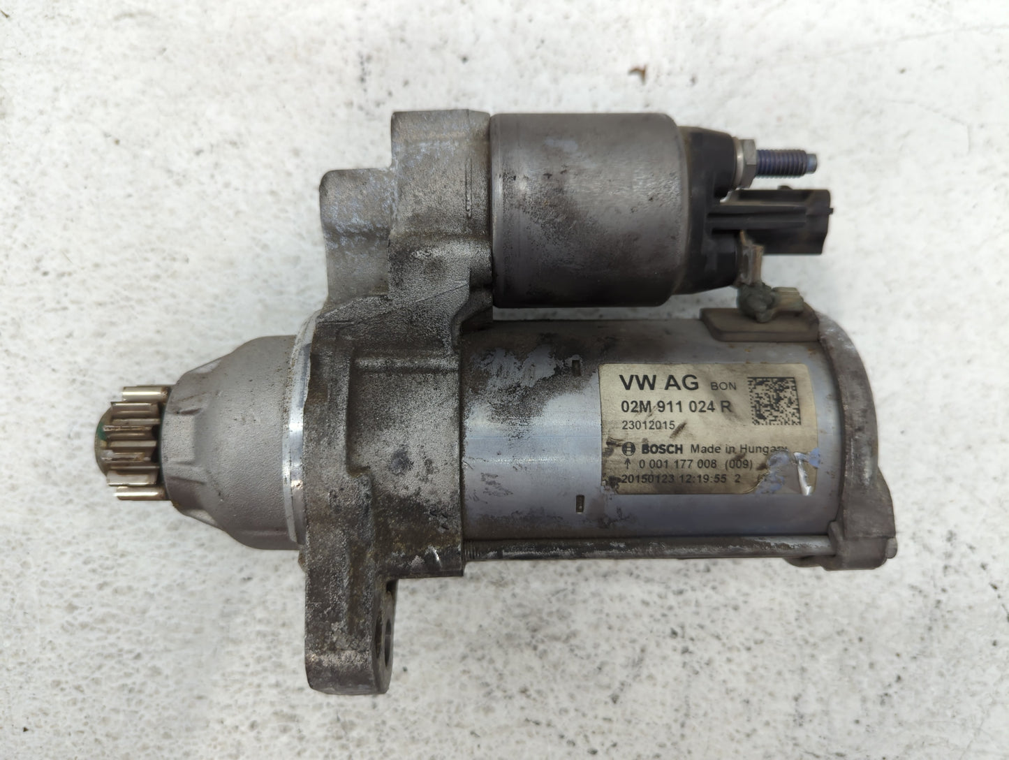 2014-2020 Volkswagen Passat Car Starter Motor Solenoid OEM P/N:15072016 02M 911 024 R Fits OEM Used Auto Parts - Oemusedauto