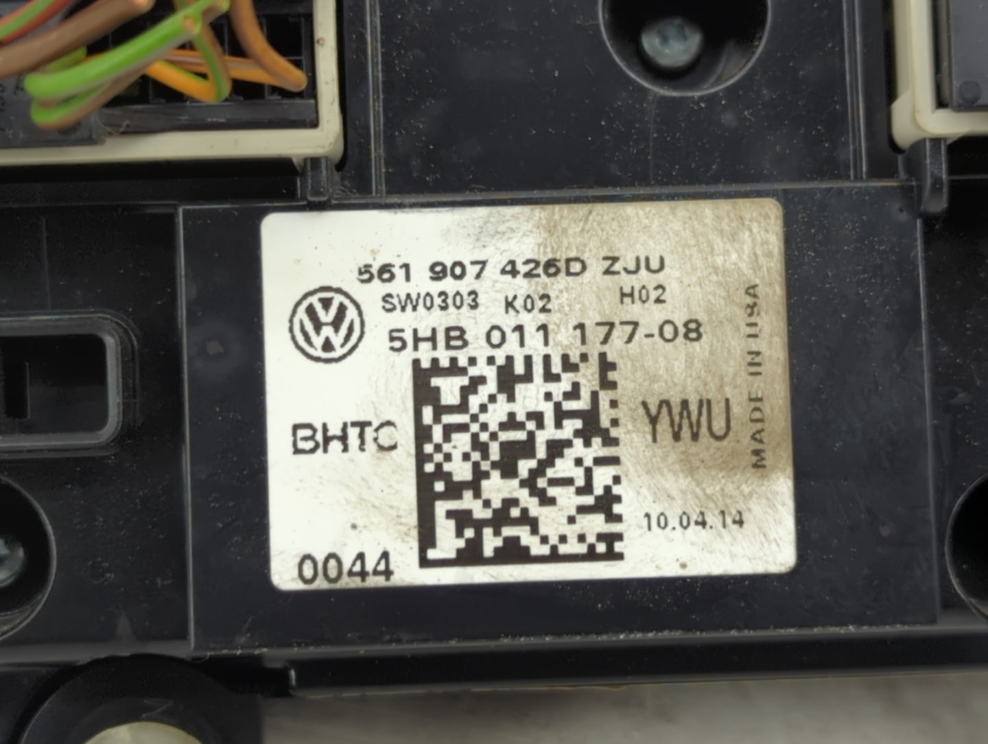 2013-2015 Volkswagen Tiguan Climate Control Module Temperature AC/Heater Replacement P/N:561 907 426D Fits Fits 2013 2014 20