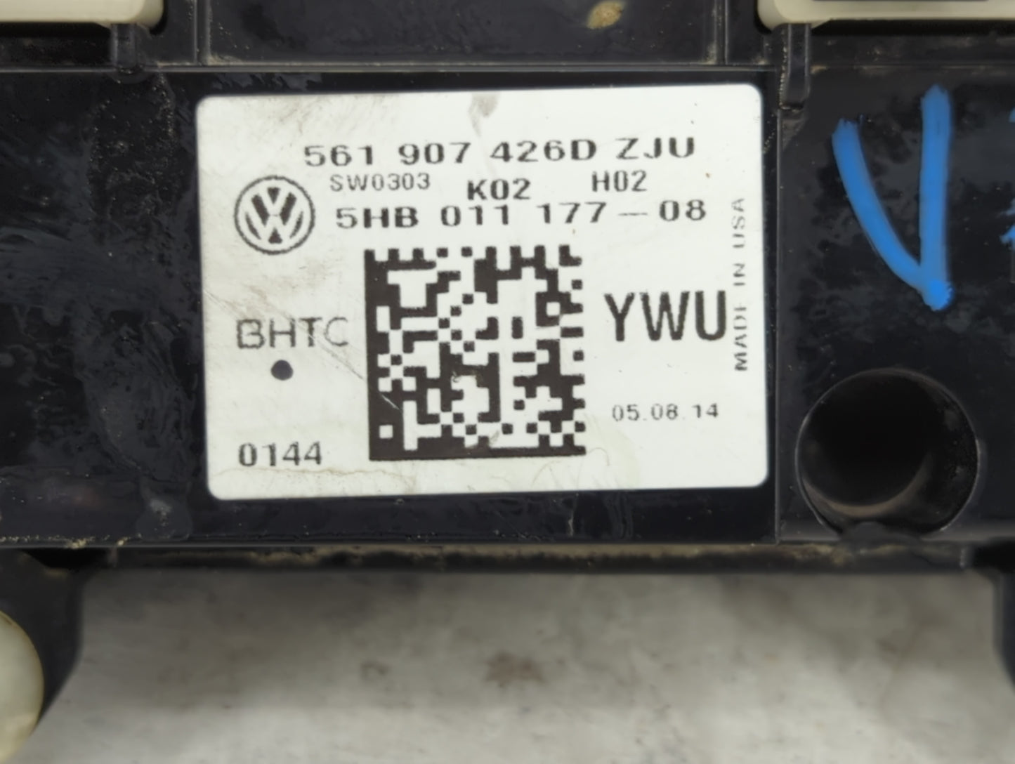 2013-2015 Volkswagen Tiguan Climate Control Module Temperature AC/Heater Replacement P/N:561 907 426D Fits Fits 2013 2014 20