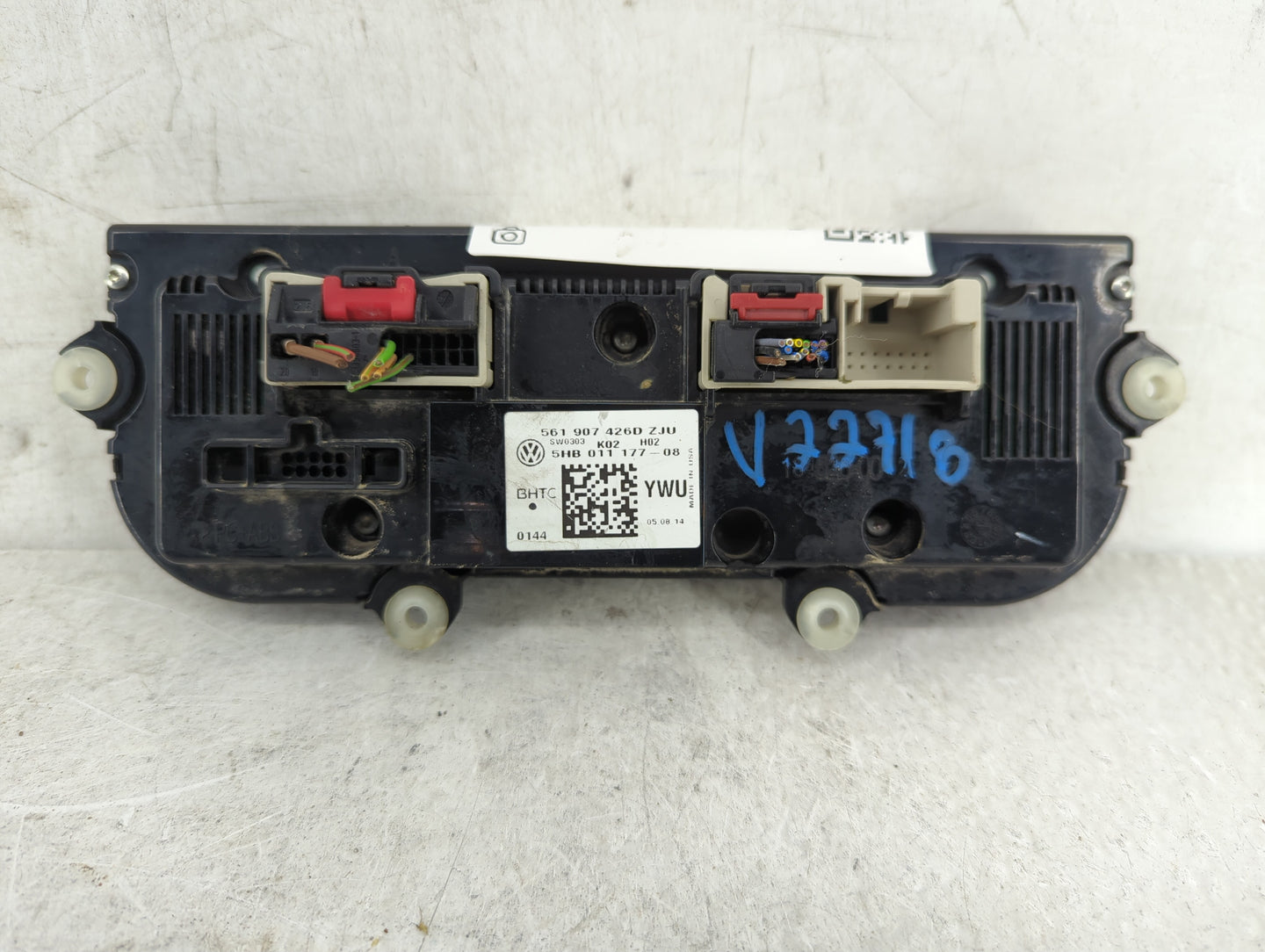 2013-2015 Volkswagen Tiguan Climate Control Module Temperature AC/Heater Replacement P/N:561 907 426D Fits Fits 2013 2014 20