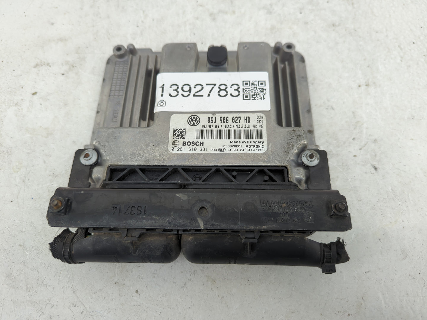 2014-2015 Volkswagen Tiguan PCM Engine Control Computer ECU ECM PCU OEM P/N:06J 906 027 HD 0 261 S10 331 Fits Fits 2014 2015