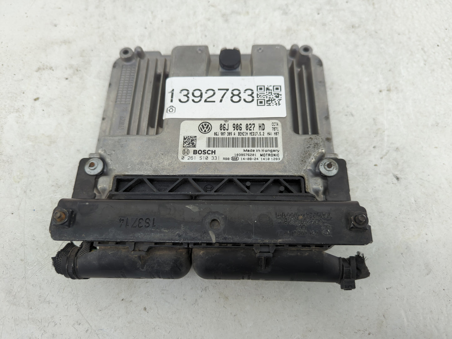 2014-2015 Volkswagen Tiguan PCM Engine Control Computer ECU ECM PCU OEM P/N:06J 906 027 HD 0 261 S10 331 Fits Fits 2014 2015