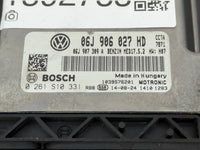 2014-2015 Volkswagen Tiguan PCM Engine Control Computer ECU ECM PCU OEM P/N:06J 906 027 HD 0 261 S10 331 Fits Fits 2014 2015