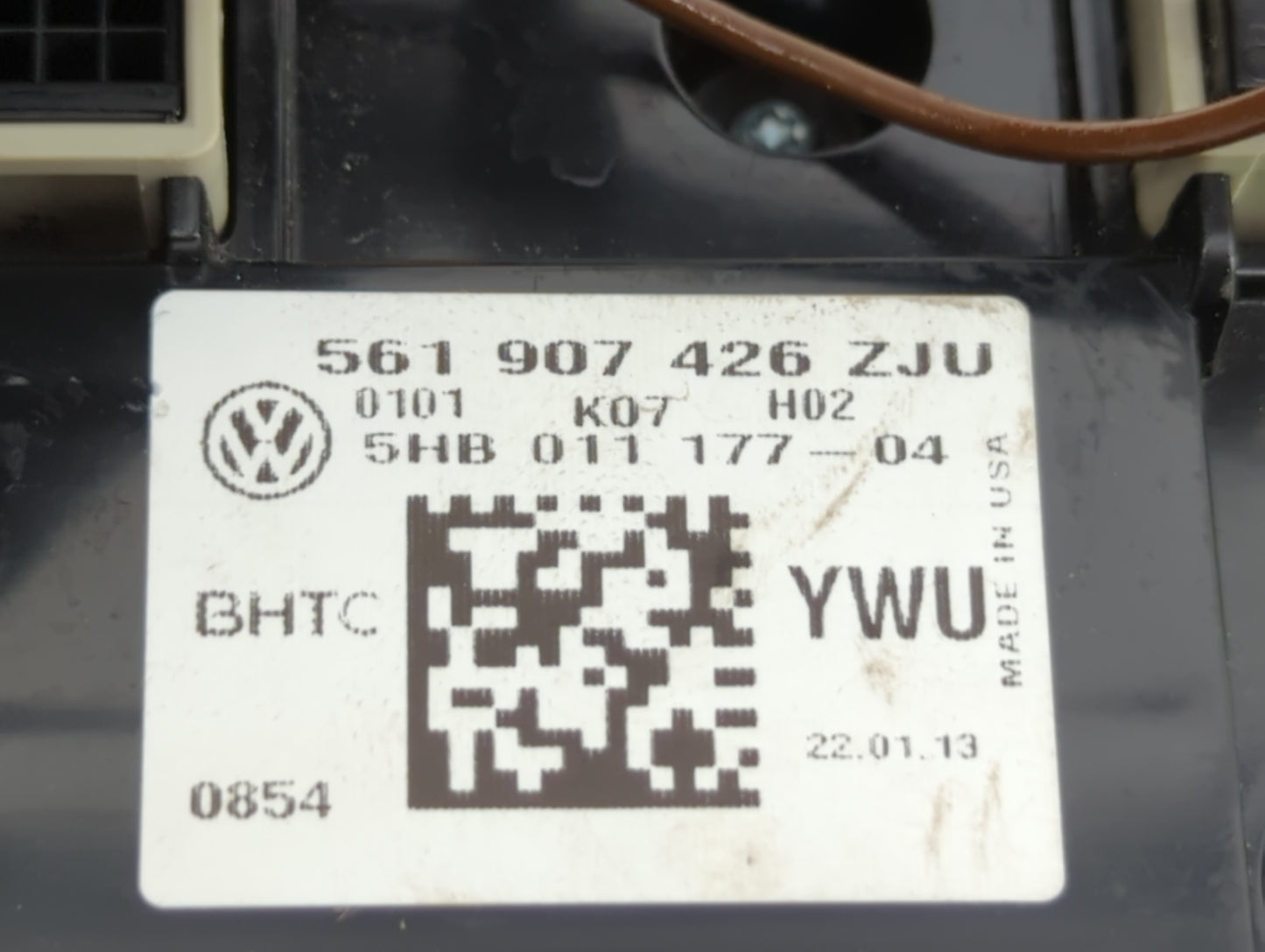 2013-2015 Volkswagen Tiguan Climate Control Module Temperature AC/Heater Replacement P/N:561 907 426 561 907 426 B Fits OEM 