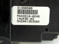 2015 Volvo S60 Climate Control Module Temperature AC/Heater Replacement P/N:M443310-0246 31398588 Fits OEM Used Auto Parts -