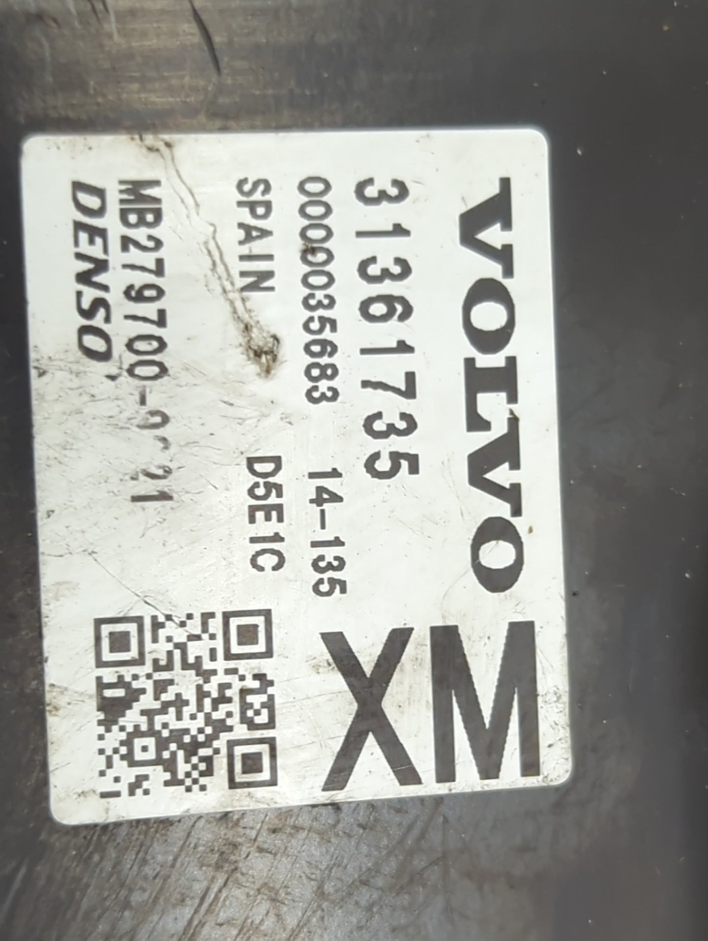 2015-2020 Volvo S60 PCM Engine Control Computer ECU ECM PCU OEM P/N:31361735 MB279700 Fits Fits 2015 2016 2017 2018 2019 202