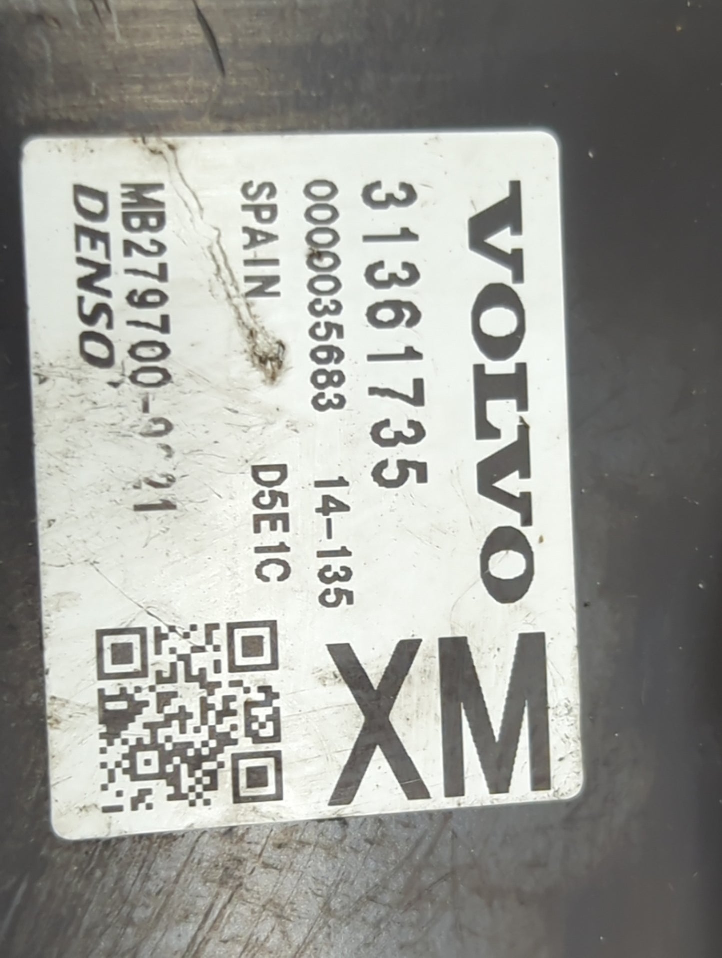 2015-2020 Volvo S60 PCM Engine Control Computer ECU ECM PCU OEM P/N:31361735 MB279700 Fits Fits 2015 2016 2017 2018 2019 202