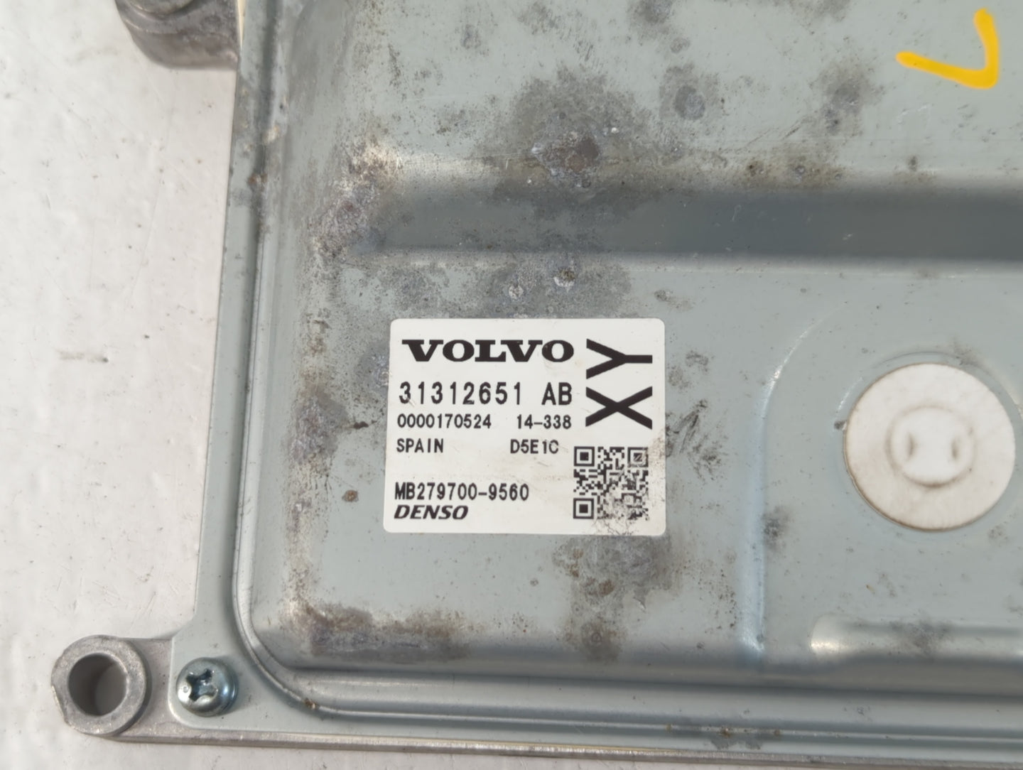 2015-2016 Volvo V60 PCM Engine Control Computer ECU ECM PCU OEM P/N:31312651 AB Fits Fits 2013 2014 2015 2016 OEM Used Auto 