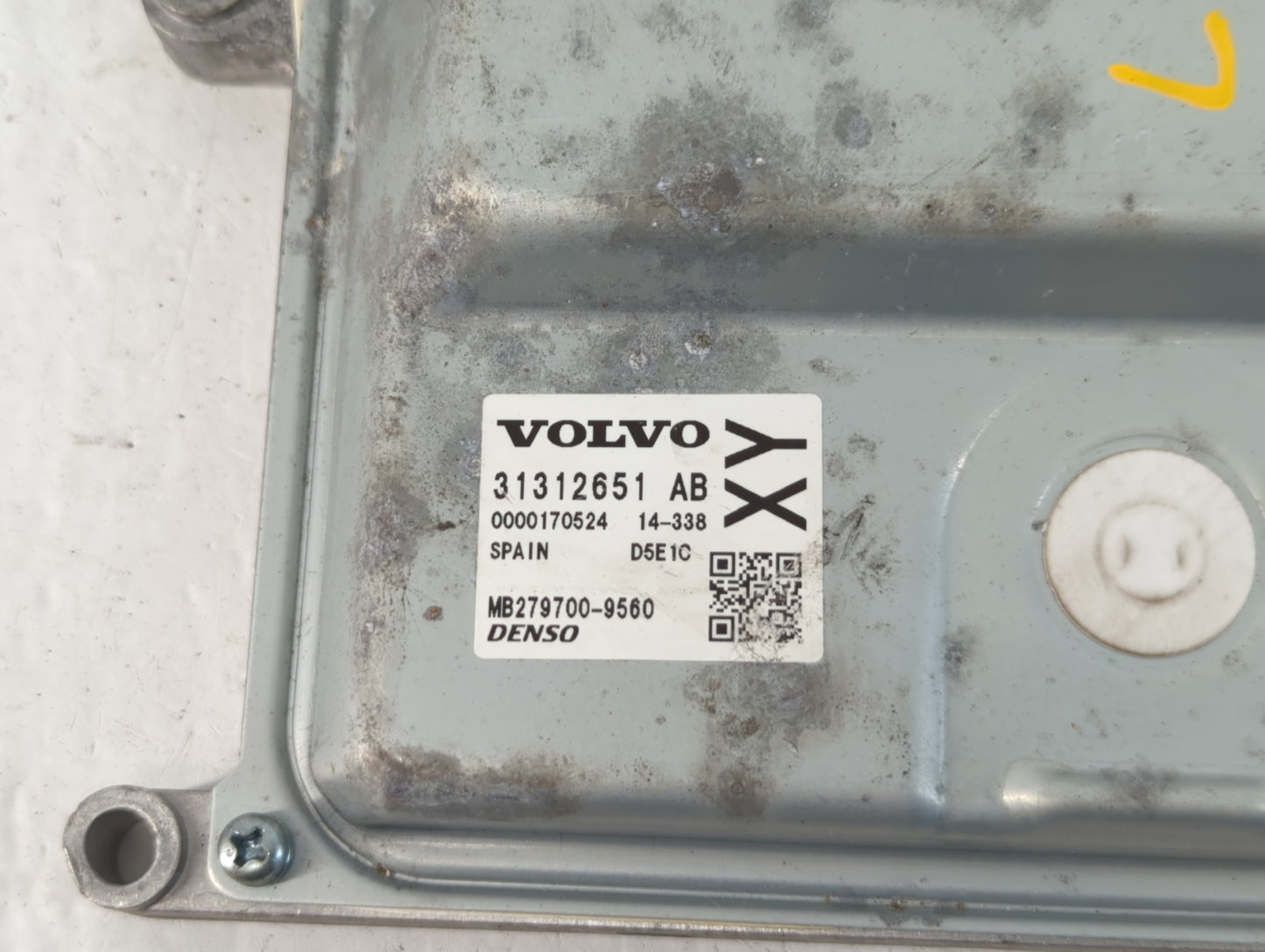 2015-2016 Volvo V60 PCM Engine Control Computer ECU ECM PCU OEM P/N:31312651 AB Fits Fits 2013 2014 2015 2016 OEM Used Auto 