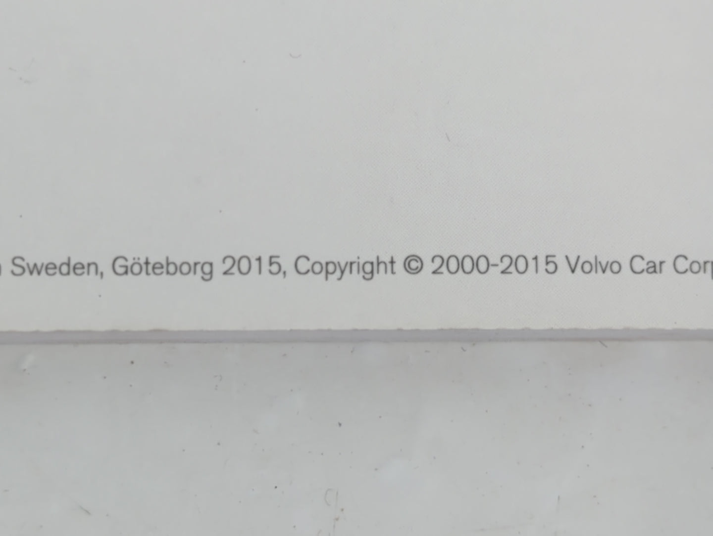 2015 Volvo Xc90 Owners Manual Book Guide OEM Used Auto Parts - Oemusedautoparts1.com