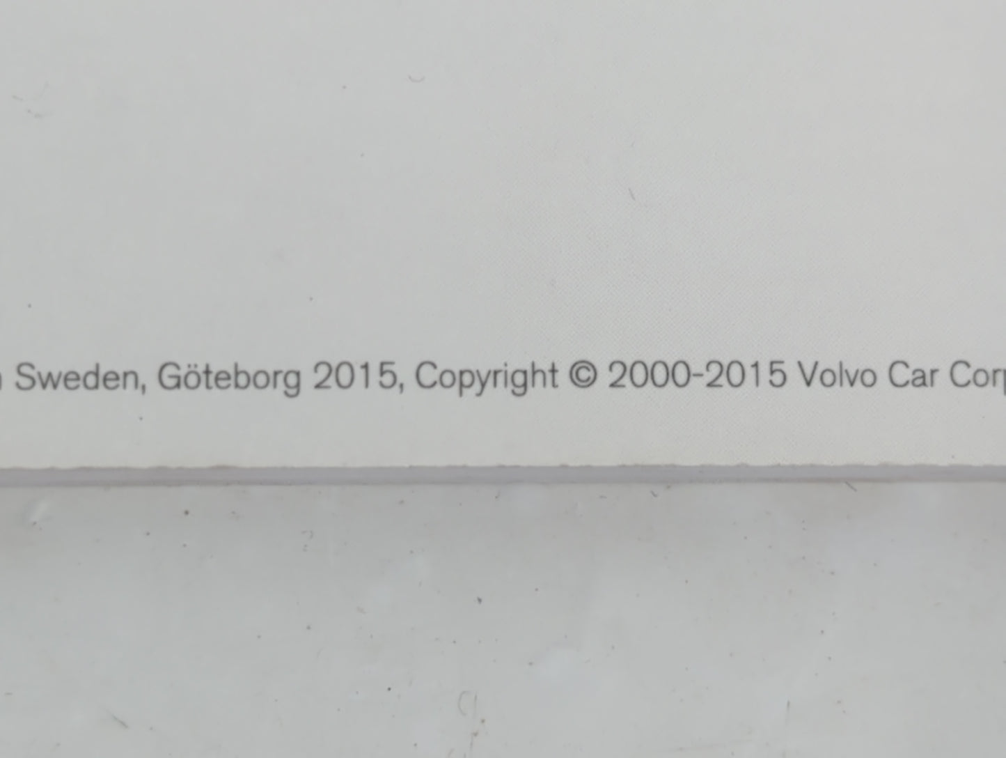 2015 Volvo Xc90 Owners Manual Book Guide OEM Used Auto Parts - Oemusedautoparts1.com