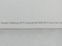 2015 Volvo Xc90 Owners Manual Book Guide OEM Used Auto Parts - Oemusedautoparts1.com