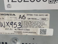 2017-2018 Acura Ilx Radio AM FM Cd Player Receiver Replacement P/N:39186-TX6-A612-M1 Fits Fits 2017 2018 OEM Used Auto Parts