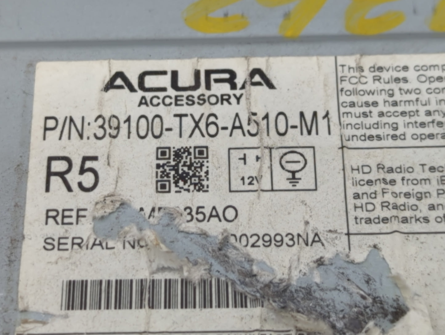 2017-2018 Acura Ilx Am Fm Cd Player Radio Receiver - Oemusedautoparts1.com