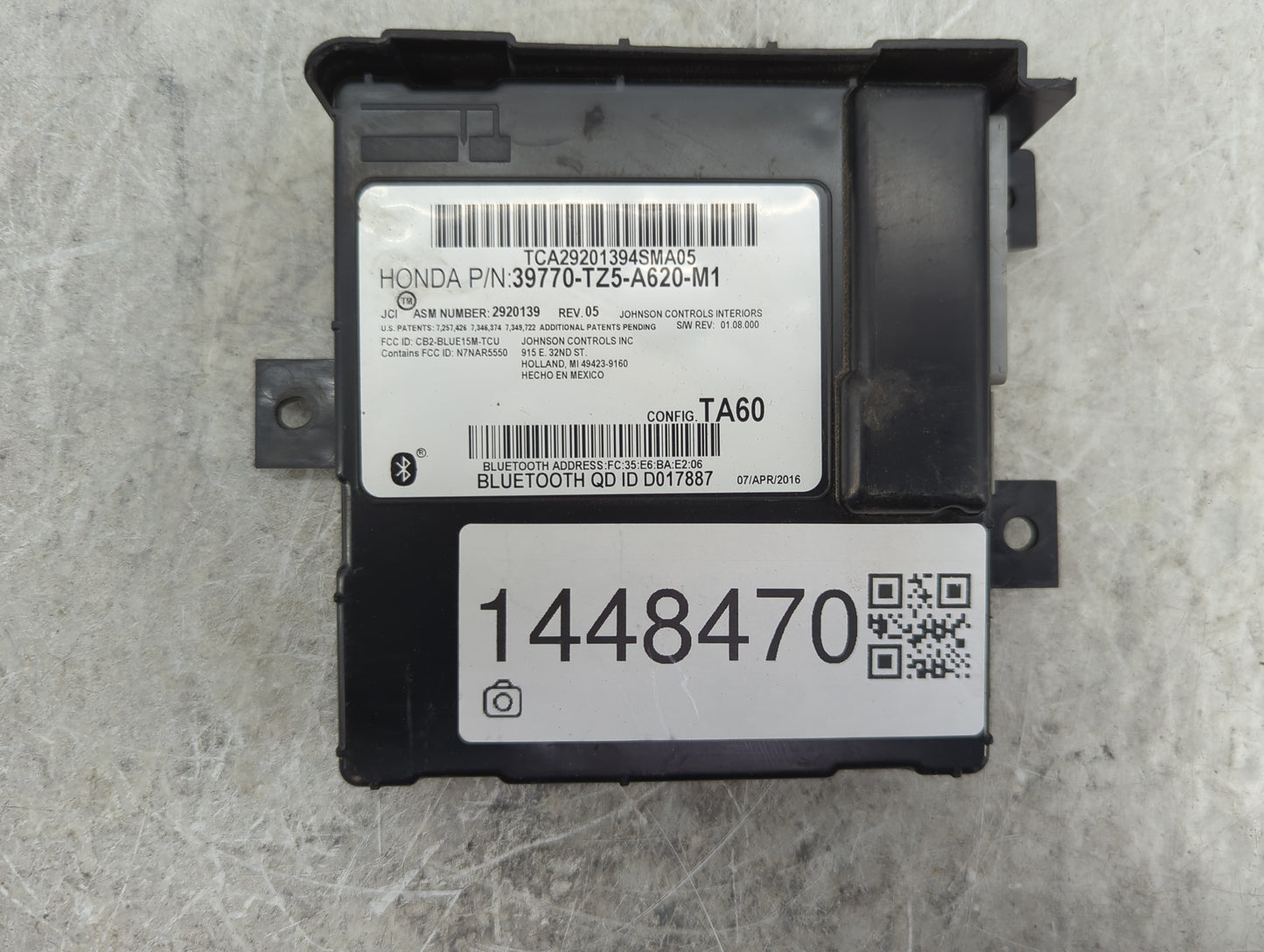 2016-2019 Acura Mdx Communication Control Module - Oemusedautoparts1.com