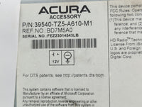 2016 Acura Mdx Radio AM FM Cd Player Receiver Replacement P/N:39540-TZ5-A610-M1 BD7M5A0 Fits OEM Used Auto Parts - Oemusedau