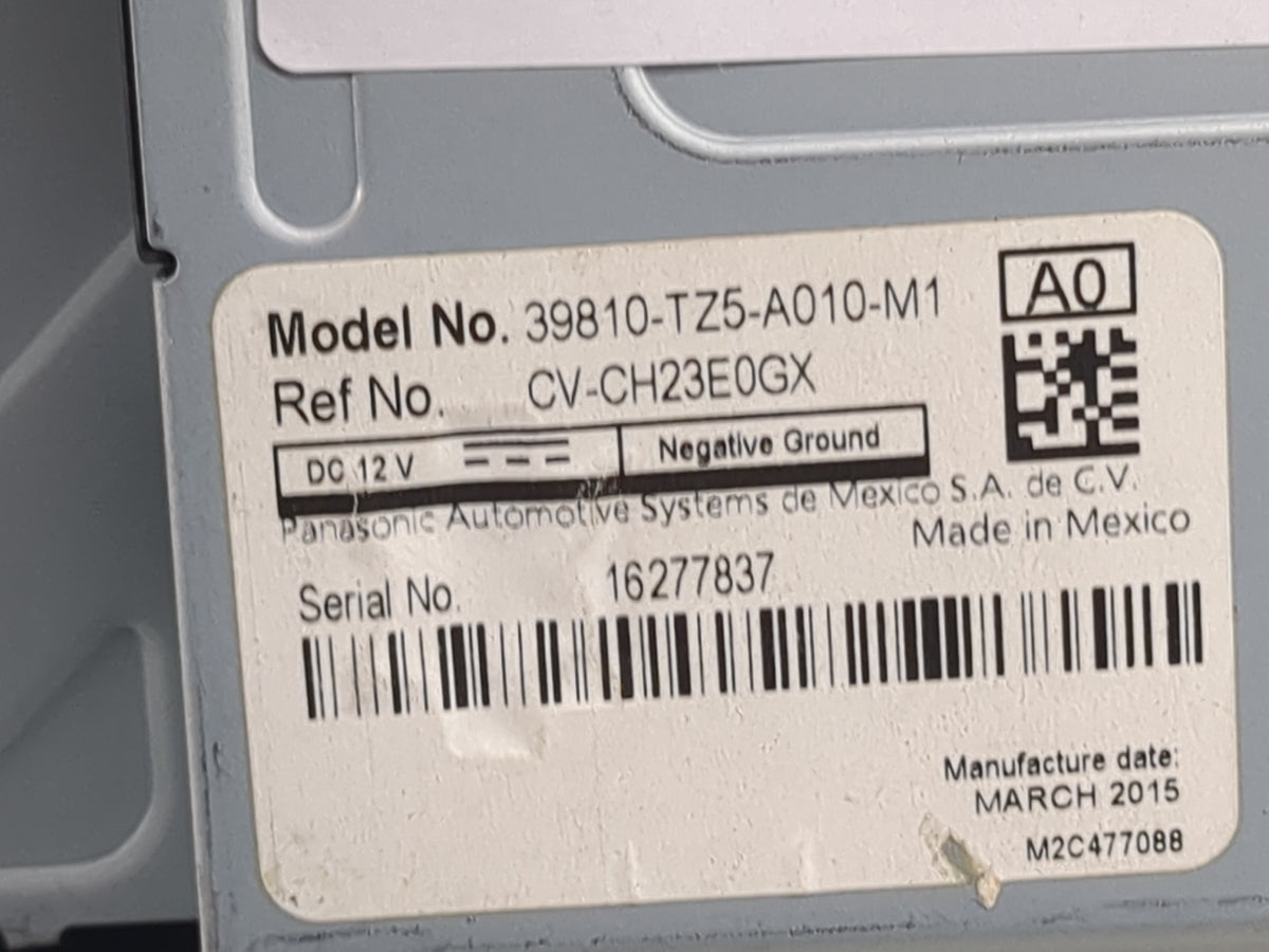 2014-2016 Acura Mdx Information Radio Display Screen 1512015 - Oemusedautoparts1.com