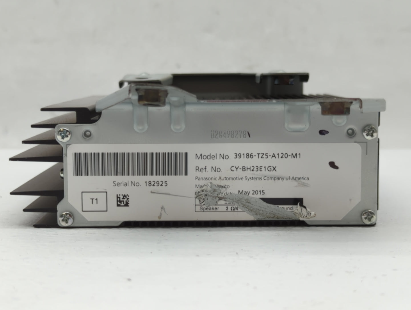 2014-2017 Acura Mdx Radio AM FM Cd Player Receiver Replacement P/N:39186-TZ5-A120-M1 Fits Fits 2014 2015 2016 2017 OEM Used 