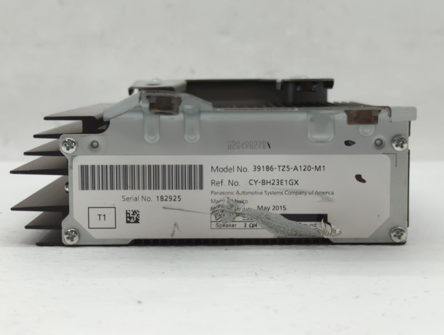 2014-2017 Acura Mdx Radio AM FM Cd Player Receiver Replacement P/N:39186-TZ5-A120-M1 Fits Fits 2014 2015 2016 2017 OEM Used 
