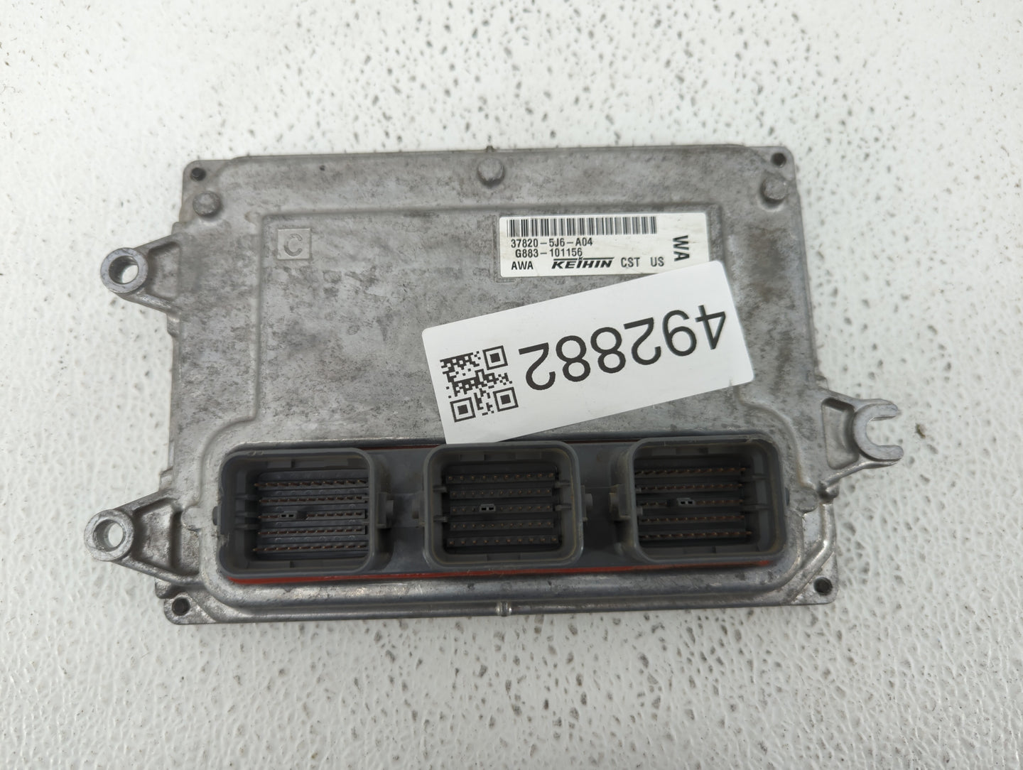 2016 Acura Mdx PCM Engine Control Computer ECU ECM PCU OEM P/N:37820-5J6-A04 Fits OEM Used Auto Parts - Oemusedautoparts1.co